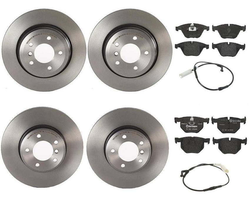 Brembo Brake Pads and Rotors Kit – Front and Rear (324mm/320mm) (Low-Met)