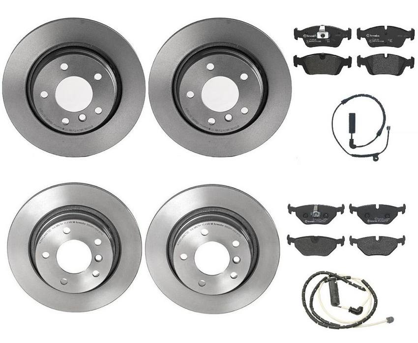 Brembo Brake Pads and Rotors Kit – Front and Rear (300mm/294mm) (Low-Met)