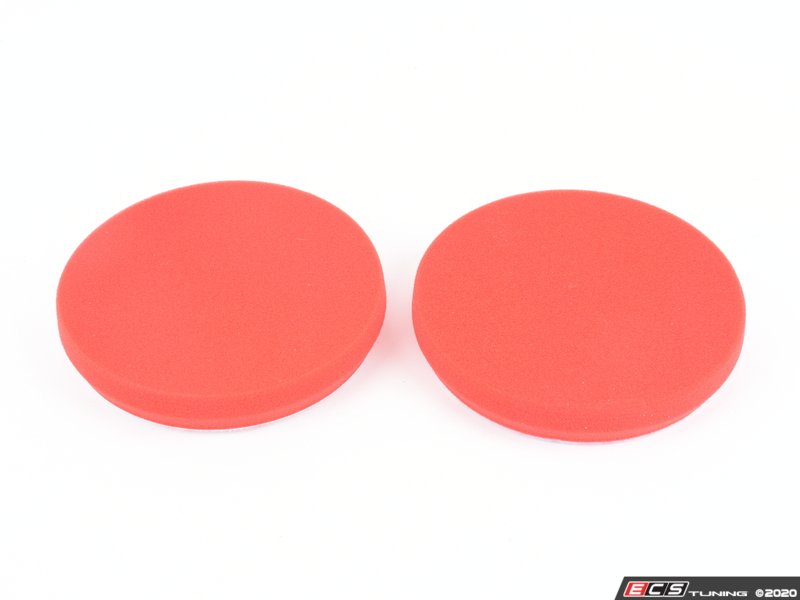 Red Foam Waxing Pads - 6.5" - 2 Pack