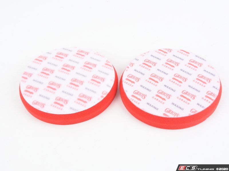 Red Foam Waxing Pads - 6.5" - 2 Pack