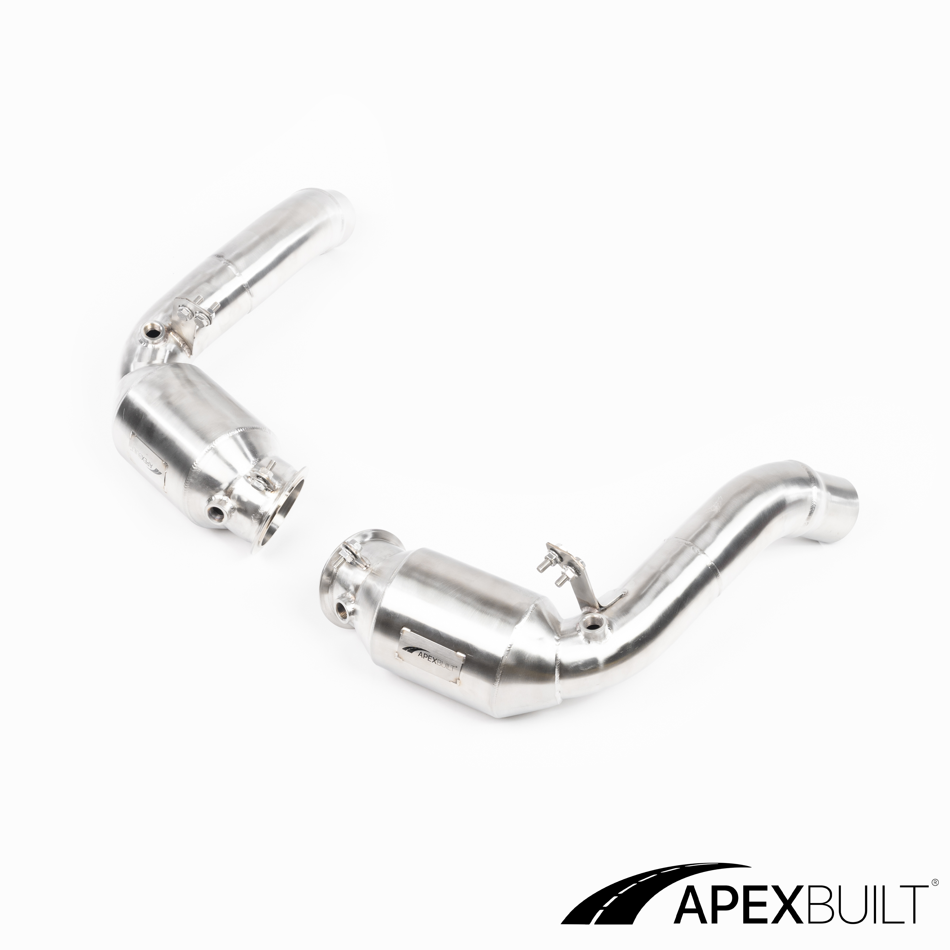 ApexBuilt® BMW F10 M5 & F06/F12/F13 M6 GESI High-Flow Catted Downpipes (S63TU, 2012-17)