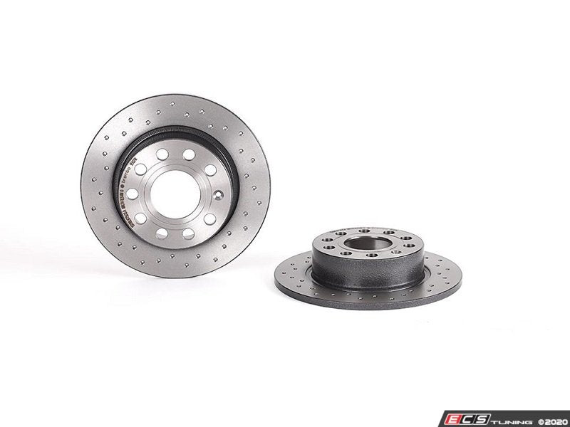 Rear UV Coated Cross Drilled Rotors - Pair (253x10)