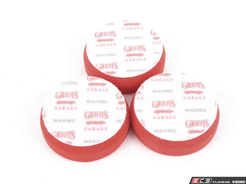 Griot's Garage 3" Red Waxing Pads Set of 3