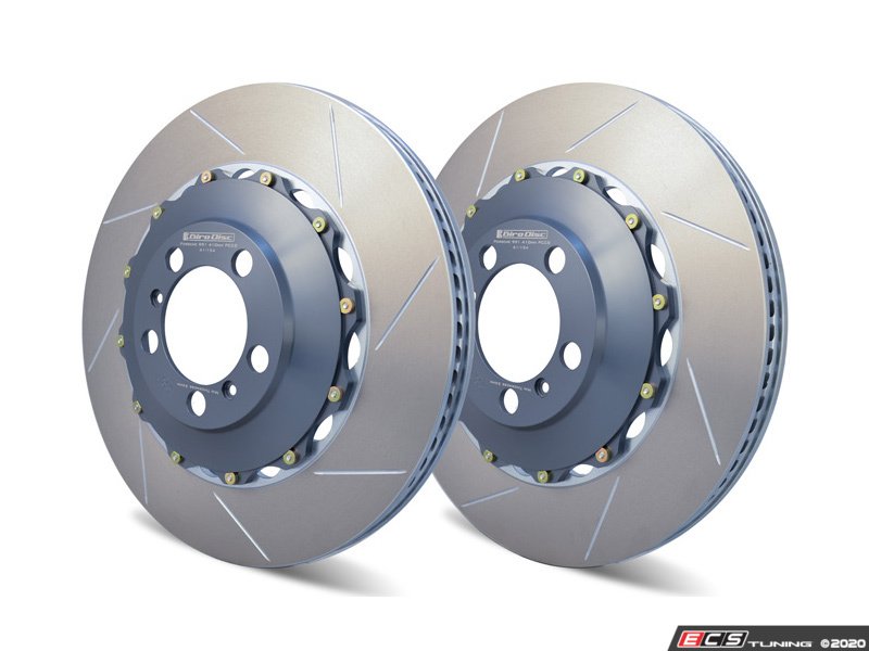 Front 2-Piece Floating Slotted Rotors - Pair