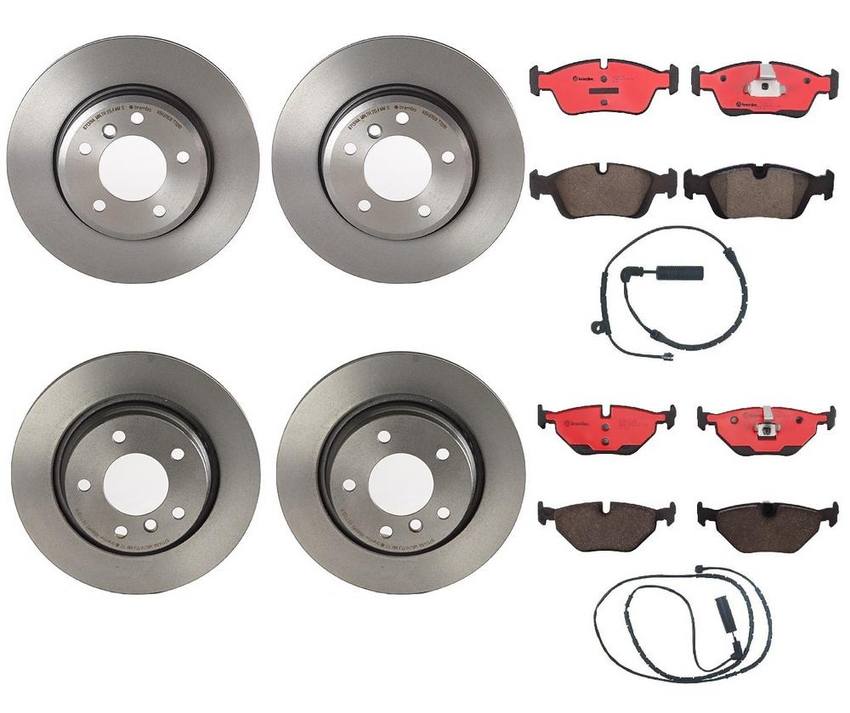 BMW Brembo Brake Kit – Pads & Rotors Front & Rear (300mm/294mm) (Ceramic) 34351164372 E46 325i