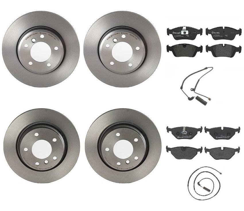 BMW Brembo Brake Kit – Pads &  Rotors Front and Rear (300mm/294mm) (Low-Met) 34351164372 – Brembo 1626138KIT