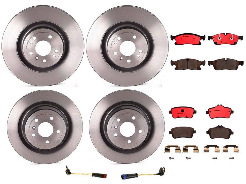 Brembo Brake Pads and Rotors Kit – Front and Rear (350mm/330mm) (Ceramic)