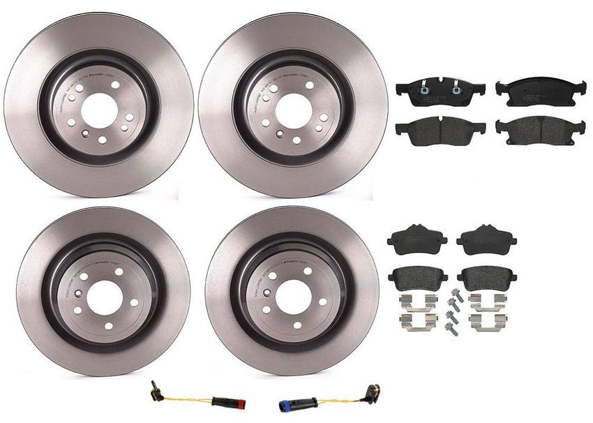 Brembo Brake Pads and Rotors Kit – Front and Rear (350mm/330mm) (Low-Met)