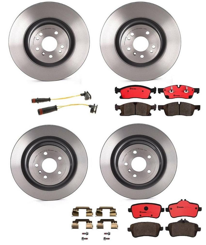 Mercedes Brakes Kit – Pads & Rotors Front and Rear (350mm/345mm) (Ceramic) 2115401717 – Brembo 1627276KIT