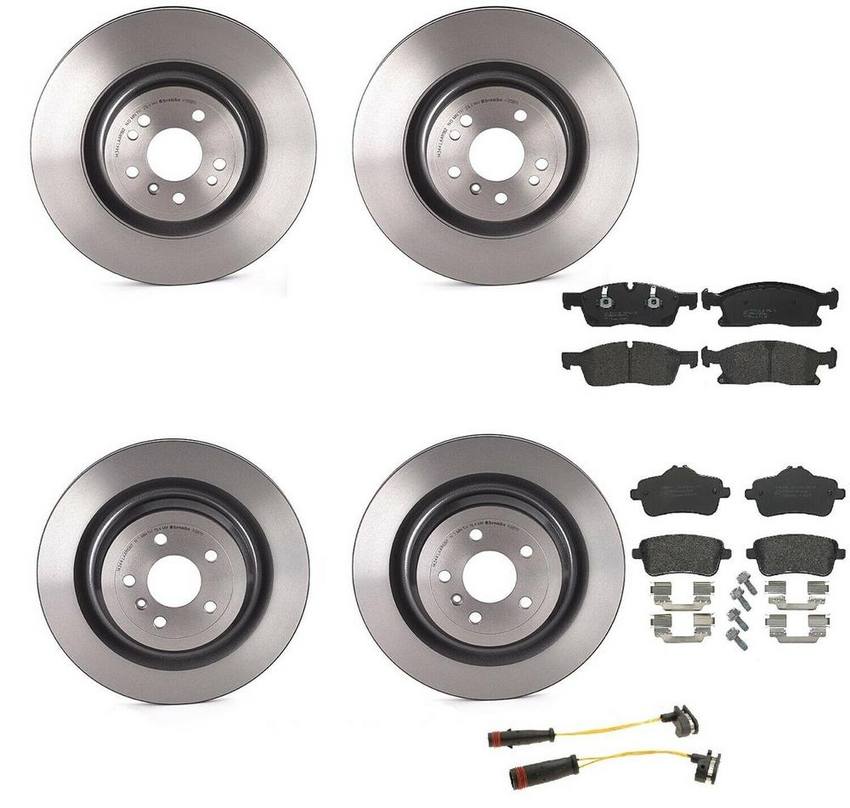 Brembo Brake Pads and Rotors Kit – Front and Rear (350mm/345mm) (Low-Met)