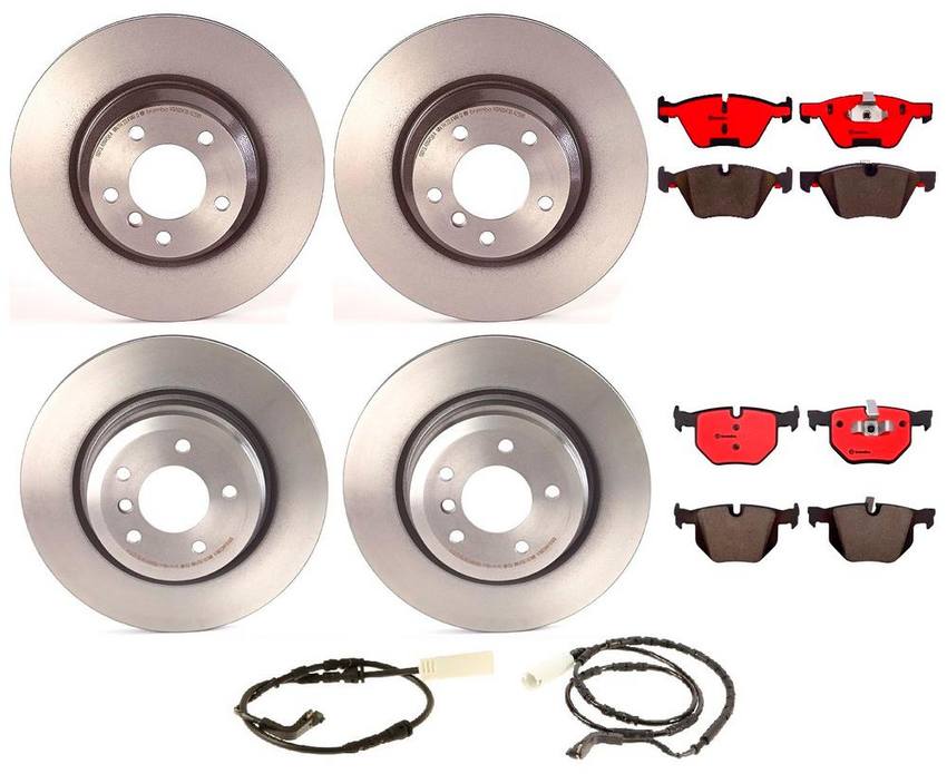 Brembo Brake Pads and Rotors Kit – Front and Rear (330mm/336mm) (Ceramic)