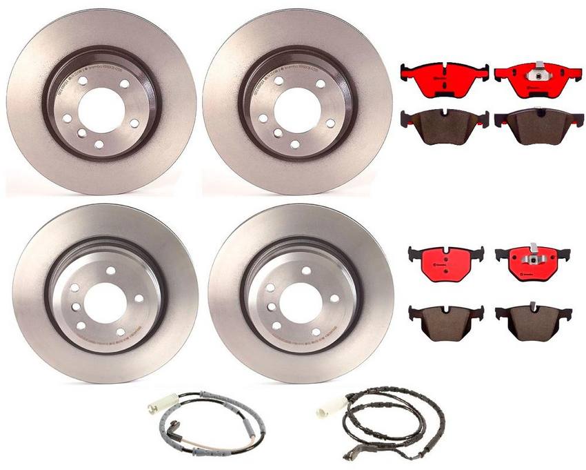 Brembo Brake Pads and Rotors Kit – Front and Rear (330mm/336mm) (Ceramic)