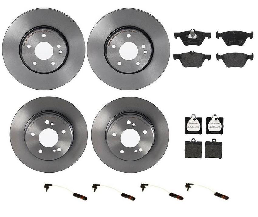 Brembo Brake Pads and Rotors Kit – Front and Rear (300mm/278mm) (Low-Met)