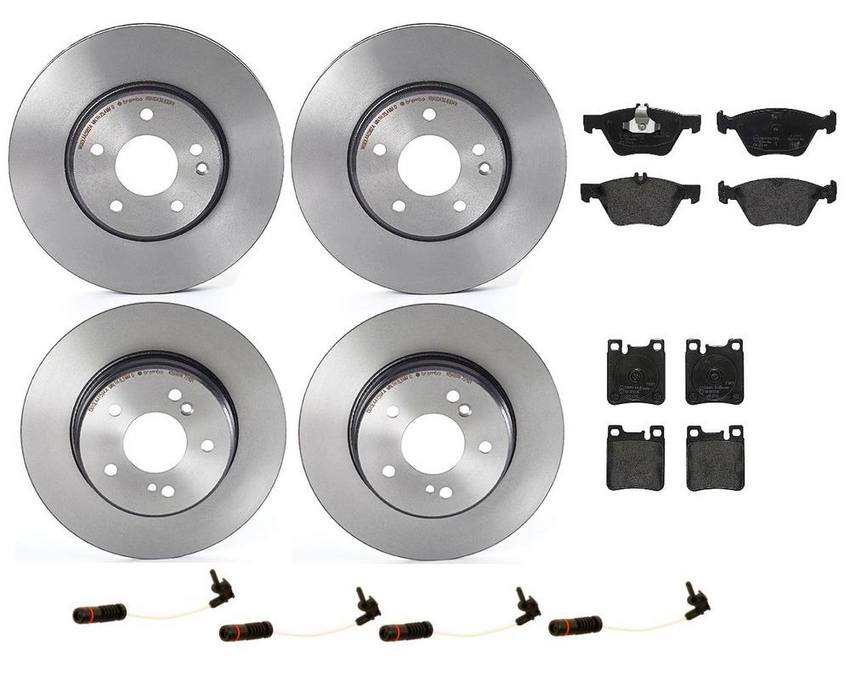 Brembo Brake Pads and Rotors Kit – Front and Rear (300mm/290mm) (Low-Met)