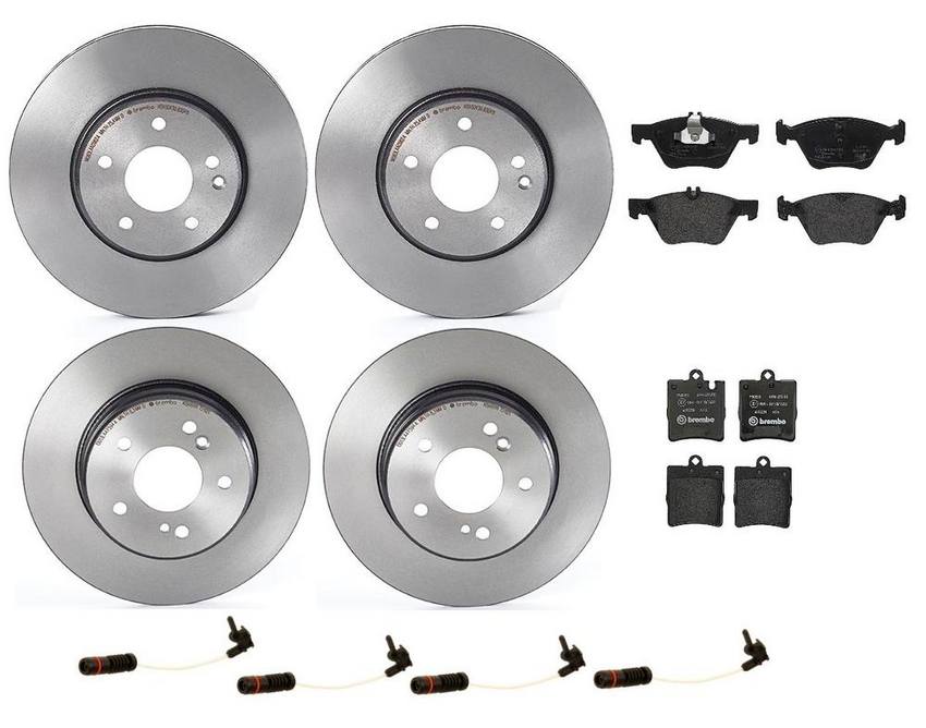 Brembo Brake Pads and Rotors Kit – Front and Rear (300mm/290mm) (Low-Met)