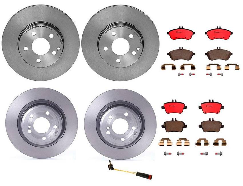 Brembo Brake Pads and Rotors Kit – Front and Rear (295mm/300mm) (Ceramic)