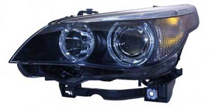 BMW Headlight Assembly – Driver Side (Xenon) 63127160197 – Hella 163083005