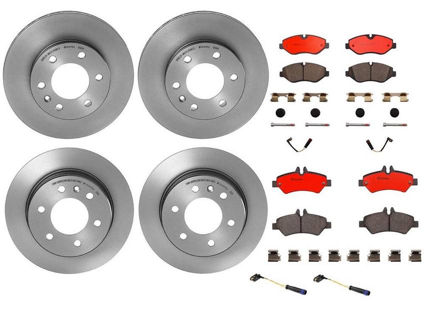 Mercedes Sprinter Brakes Kit – Pads & Rotors Front and Rear (300mm/298mm) (Ceramic) 9064210012 – Brembo 1631240KIT