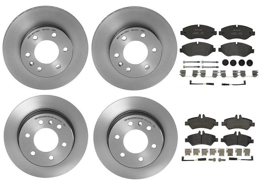 Mercedes Sprinter Brakes Kit – Pads & Rotors Front and Rear (300mm/298mm) (Low-Met) 9064210012 – Brembo 1631267KIT