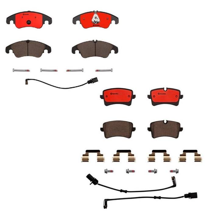 Audi Brembo Brake Kit – Pads Front and Rear (Ceramic) 8R0698151A – Brembo 1631719KIT