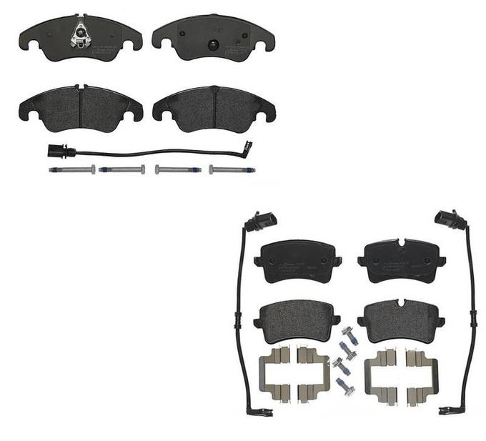 Audi Brembo Brake Kit – Pads Front and Rear (Low-Met) 8R0698151A – Brembo 1631750KIT