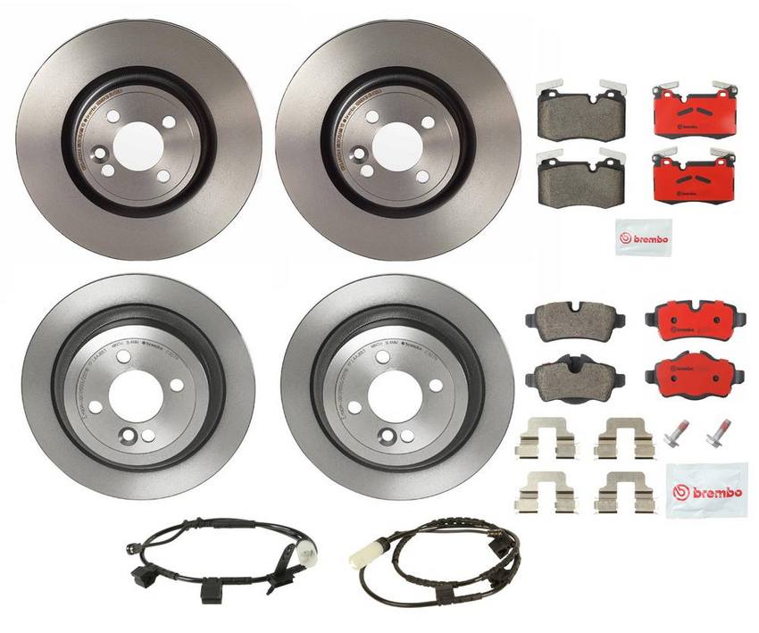 Brembo Brake Pads and Rotors Kit – Front and Rear (316mm/280mm) (Ceramic)