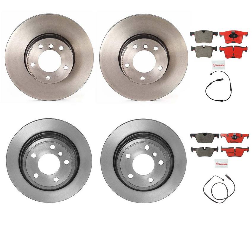 BMW Brembo Brake Kit – Pads &  Rotors Front and Rear (312mm/300mm) (Ceramic) 34356792292 – Brembo 1632153KIT