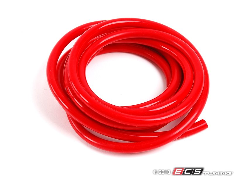 Silicone Vacuum Hose - Red - 9 Feet