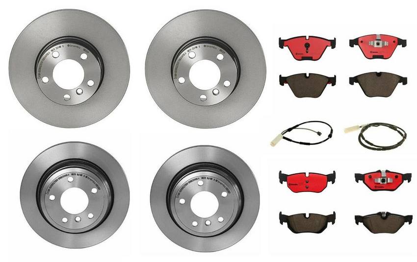 Brembo Brake Pads and Rotors Kit – Front and Rear (312mm/300mm) (Ceramic)