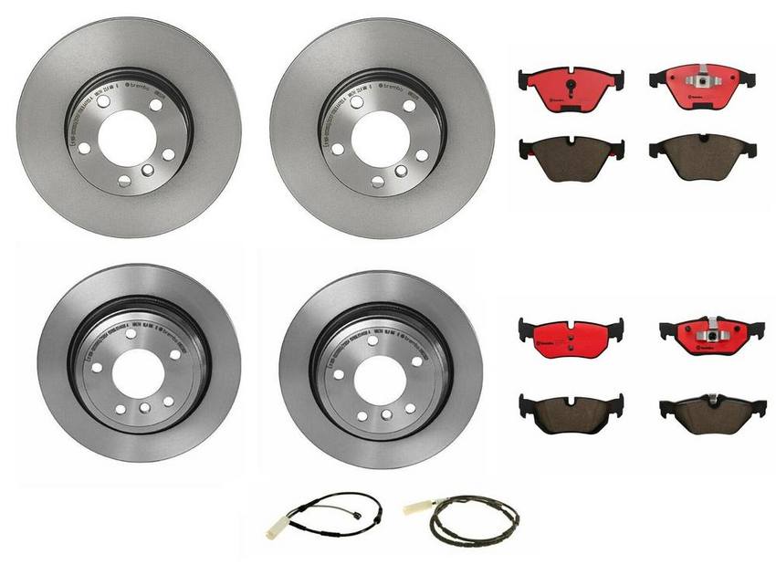 Brembo Brake Pads and Rotors Kit – Front and Rear (312mm/300mm) (Ceramic)