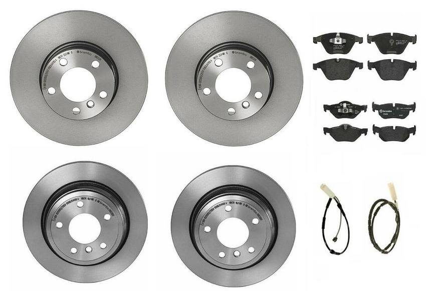 BMW Brembo Brake Kit – Pads &  Rotors Front and Rear (312mm/300mm) (Low-Met) 34356792564 – Brembo 1632870KIT