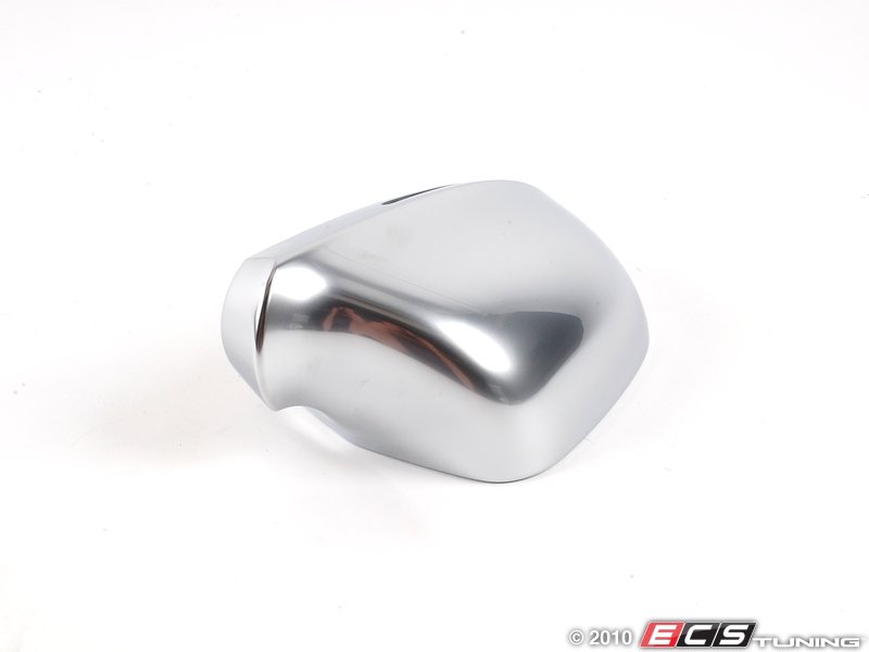 Brushed Aluminum Mirror Cap - Right