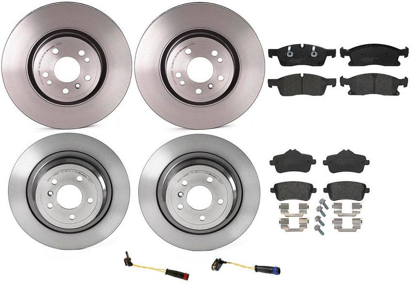 Brembo Brake Pads and Rotors Kit – Front and Rear (330mm/325mm) (Low-Met)