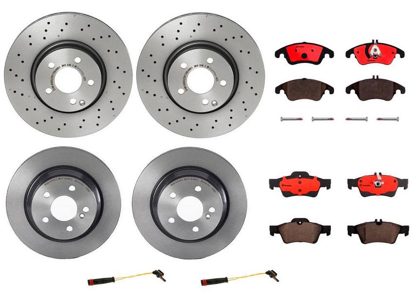 Brembo Brake Pads and Rotors Kit – Front and Rear (322mm/300mm) (Ceramic)