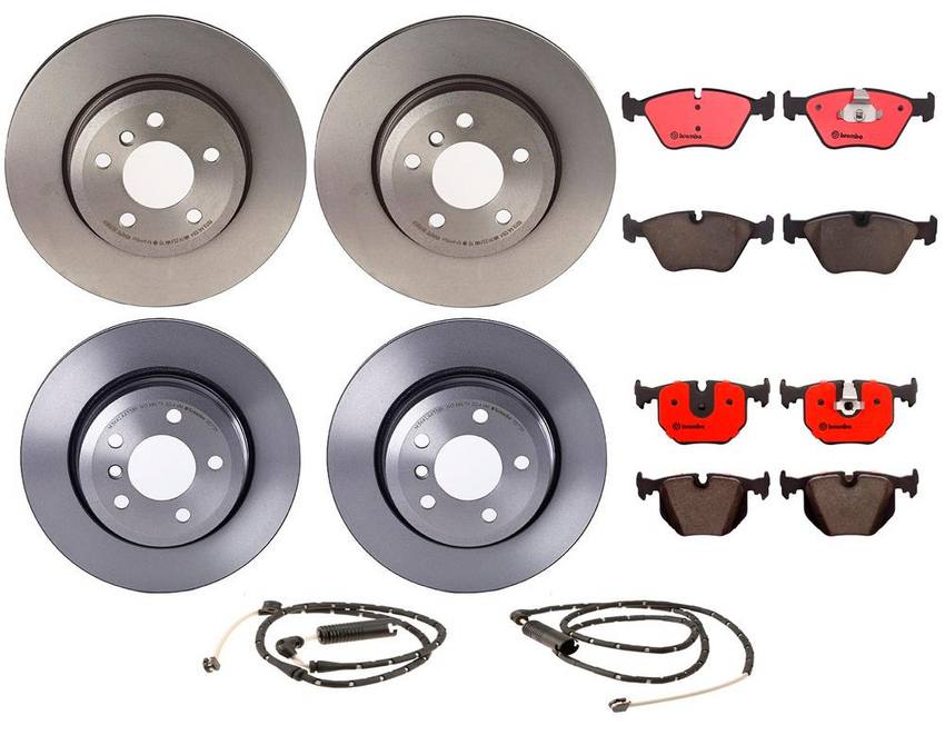 BMW Brembo Brake Kit – Pads &  Rotors Front and Rear (325mm/320mm) (Ceramic) 34353411757 – Brembo 1633701KIT