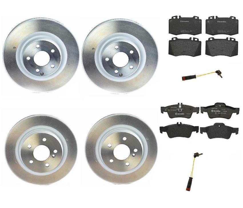 Brembo Brake Pads and Rotors Kit – Front and Rear (330mm/300mm) (Low-Met)