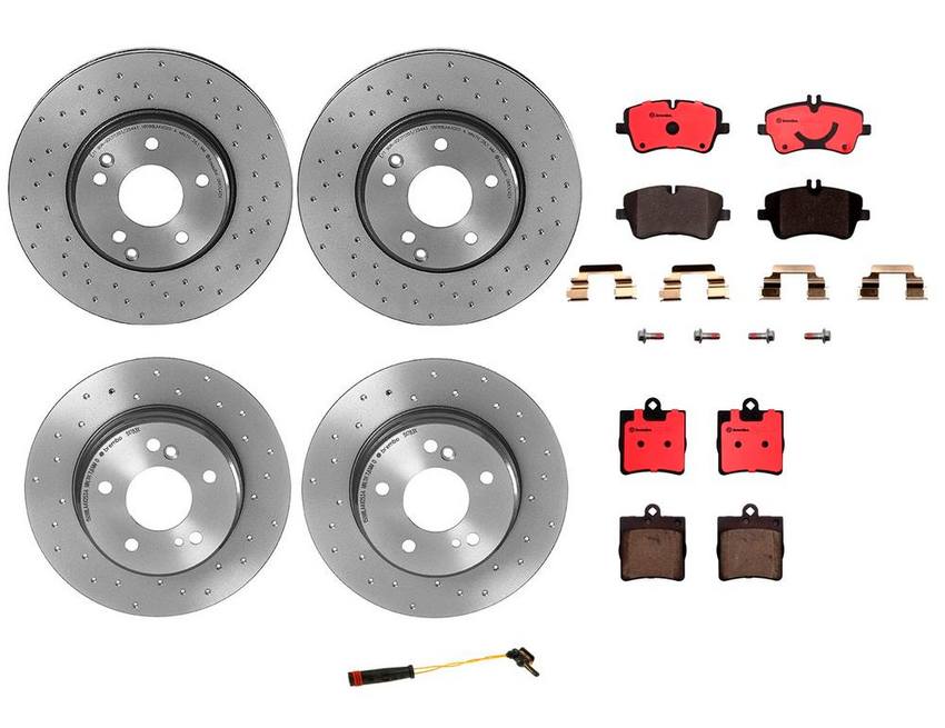 Brembo Brake Pads and Rotors Kit – Front and Rear (300mm/278mm) (Xtra) (Ceramic)