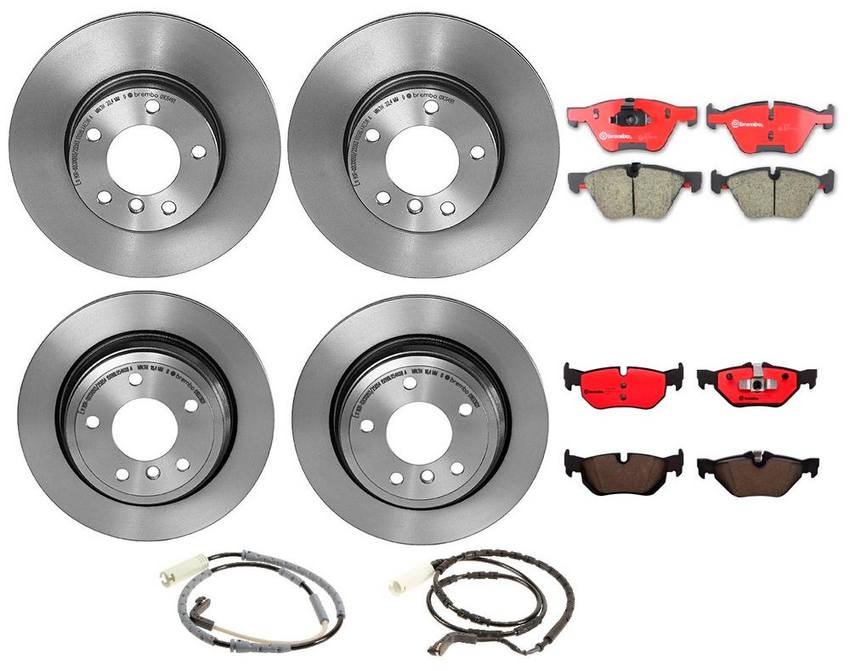 Brembo Brake Pads and Rotors Kit – Front and Rear (300mm/300mm) (Ceramic)