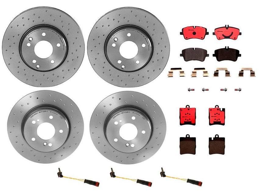 Brembo Brake Pads and Rotors Kit – Front and Rear (300mm/290mm) (Xtra) (Ceramic)