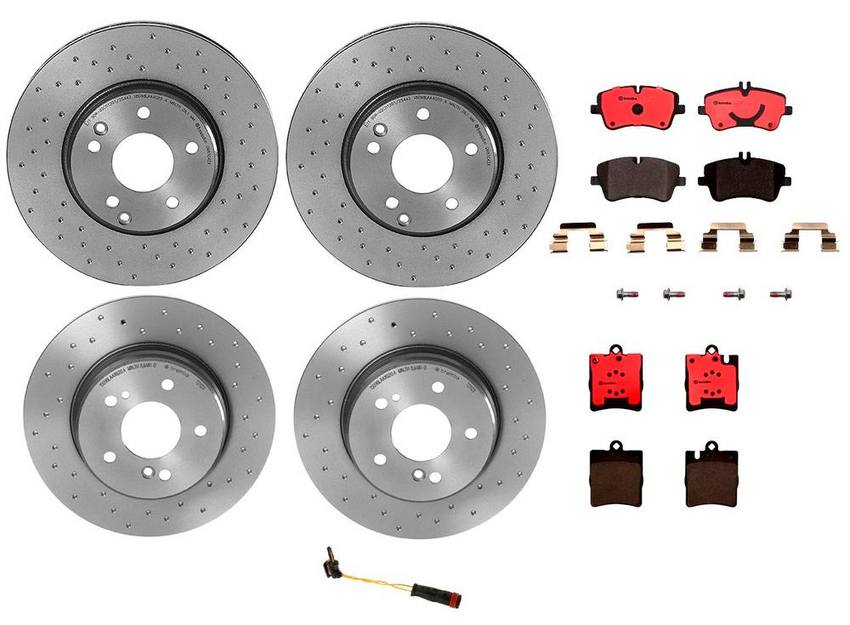 Brembo Brake Pads and Rotors Kit – Front and Rear (300mm/290mm) (Xtra) (Ceramic)