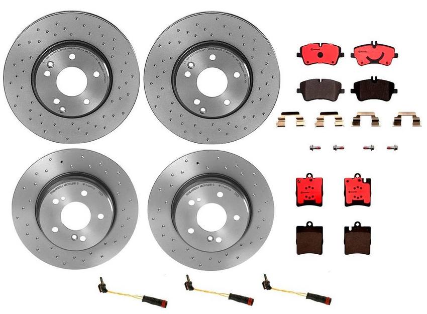 Brembo Brake Pads and Rotors Kit – Front and Rear (300mm/290mm) (Xtra) (Ceramic)