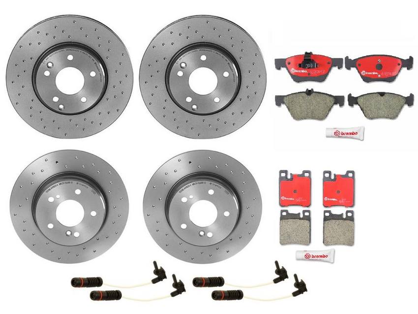 Brembo Brake Pads and Rotors Kit – Front and Rear (300mm/290mm) (Xtra) (Ceramic)