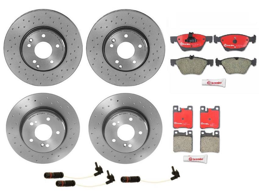 Brembo Brake Pads and Rotors Kit – Front and Rear (300mm/290mm) (Xtra) (Ceramic)