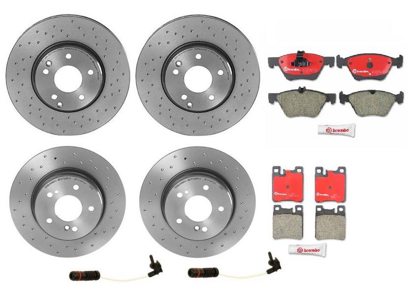 Brembo Brake Pads and Rotors Kit – Front and Rear (300mm/290mm) (Xtra) (Ceramic)