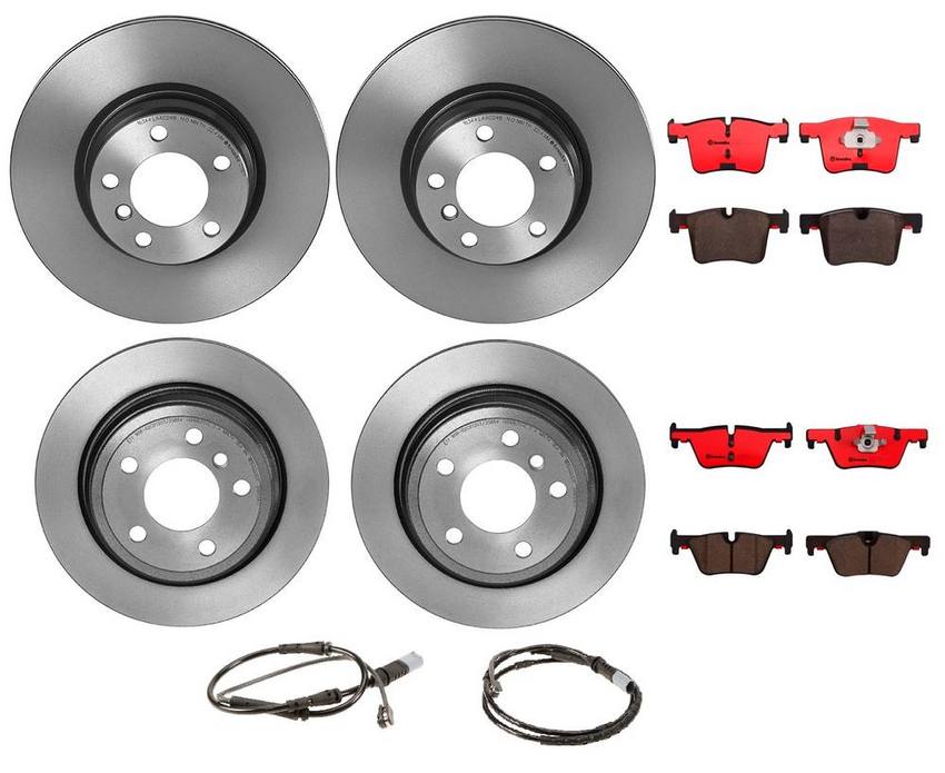 BMW Brembo Brake Kit – Pads &  Rotors Front and Rear (330mm/300mm) (Ceramic) 34356792292 – Brembo 1634887KIT