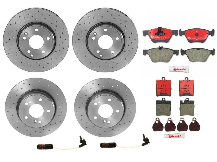 Brembo Brake Pads and Rotors Kit – Front and Rear (300mm/290mm) (Xtra) (Ceramic)