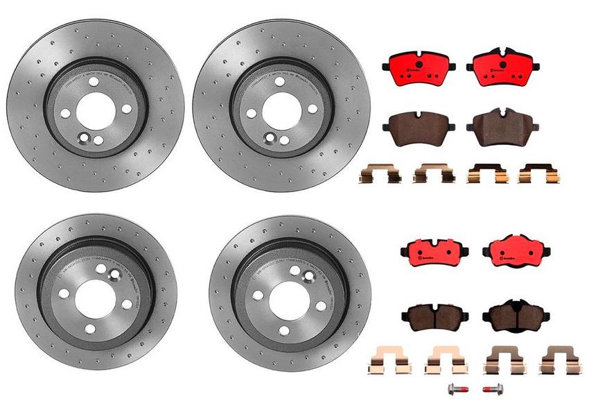 Brembo Brake Pads and Rotors Kit – Front and Rear (294mm/259mm) (Xtra) (Ceramic)