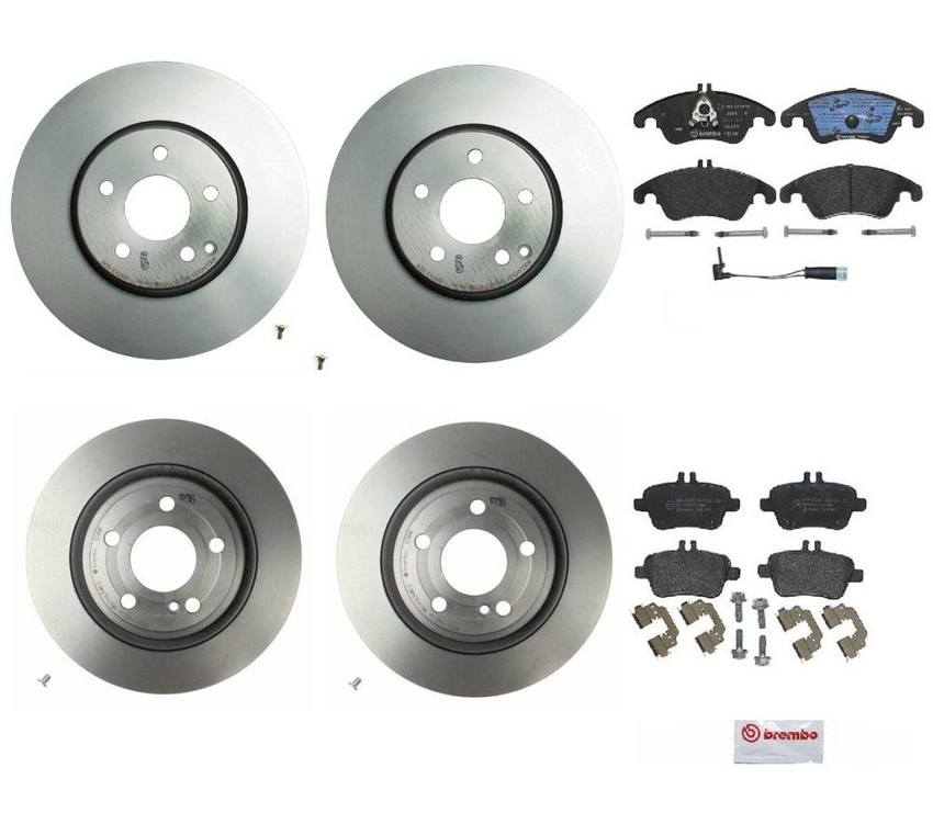 Brembo Brake Pads and Rotors Kit – Front and Rear (322mm/300mm) (Low-Met)