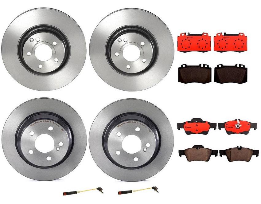 Brembo Brake Pads and Rotors Kit – Front and Rear (330mm/300mm) (Ceramic)