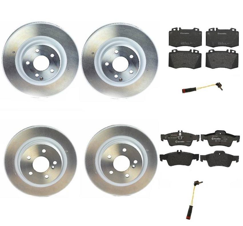 Brembo Brake Pads and Rotors Kit – Front and Rear (330mm/300mm) (Low-Met)